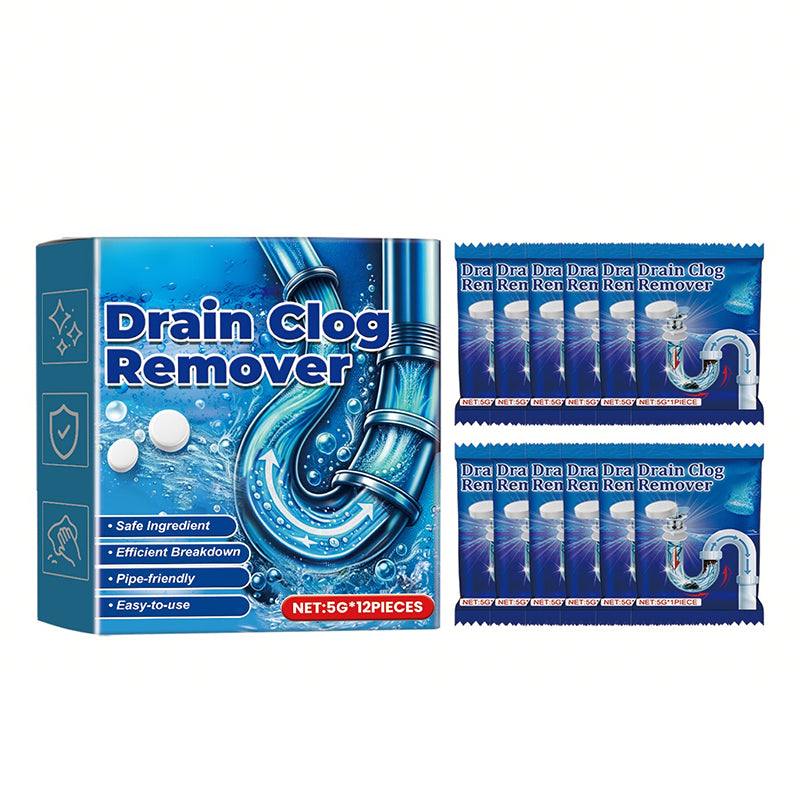 📢Summer Limited-Time Offer Effervescent Drain Clog Remover Tablets