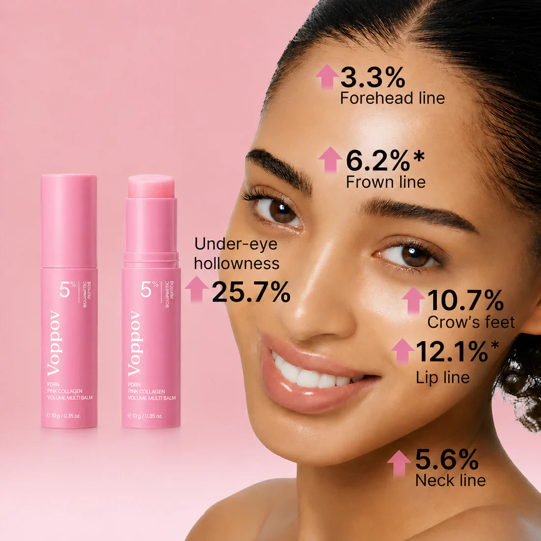 Voppov® Korean PDRN Pink Collagen Volume Multi Balm