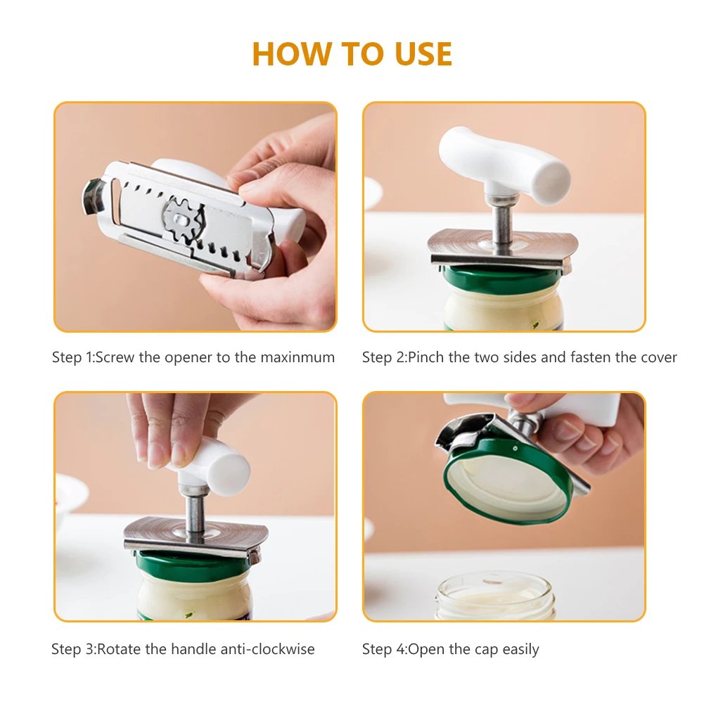 🔥LAST DAY 50% OFF | Stainless Steel Jar Opener & Bottle Lid Remover