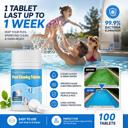 The Next-Gen Pool Purifier is here ✨ 3X Stronger Algae Control, Gentle & Safe for Kids! 👨‍👩‍👧‍👦