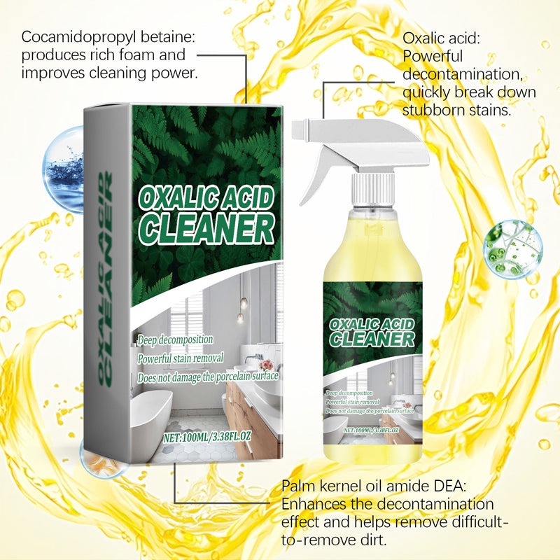🥳2026 HOT SALE🥳💞50K+ SOLD!💥 【CLEARANCE!】Molecular-Level Cleaning Tech! Oxalic Acid Bathroom Cleaner Dissolves Rust✨